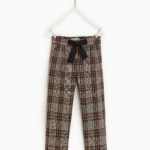 Plaid pants with bow, $36 USD, zara