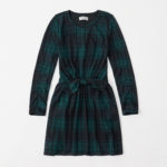 Tie-front plaid dress, $37 CAD, abercrombie.com