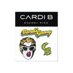 Cardi B. celebrity tour merch Enamel pin set