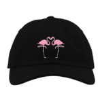 Dua Lipa celebrity tour merch Kissing flamingos dad hat