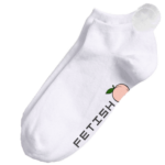 Selena Gomez celebrity tour merch Fetish peach ankle socks