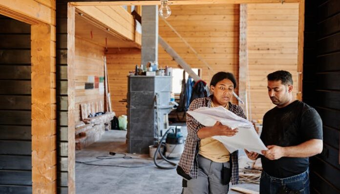 Woman Construction Waste Decisions