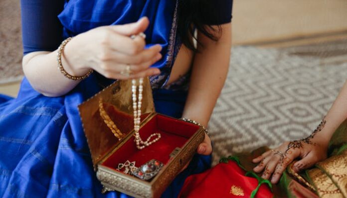 Women Sharing Jewelry