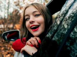 Woman Trying to Eliminate Car Odors