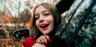 Woman Trying to Eliminate Car Odors