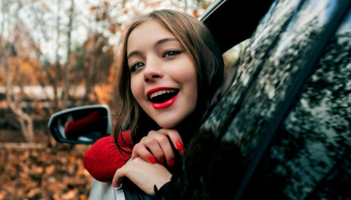 Woman Trying to Eliminate Car Odors