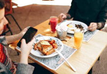 Couple Eating Out While Woman Takes Semaglutide