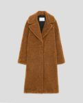 long textured coat, $149, zara